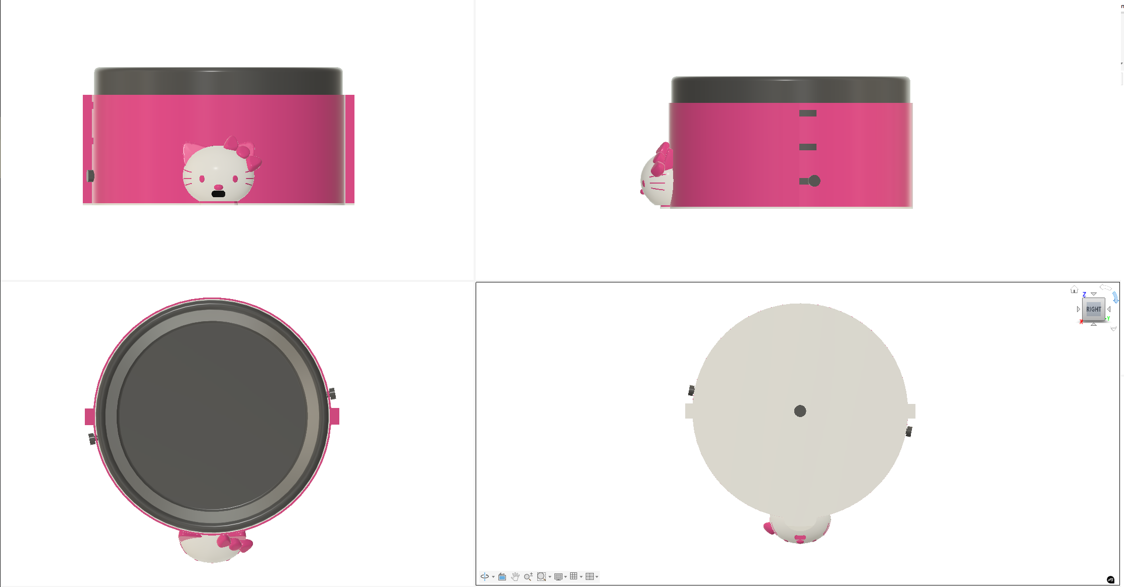 3D model – pohľady