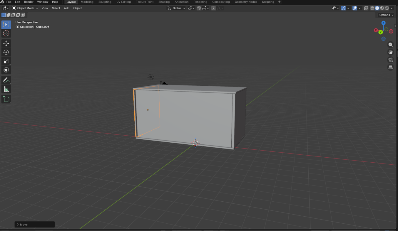 Obr.:  3D model drevenej krabičky.