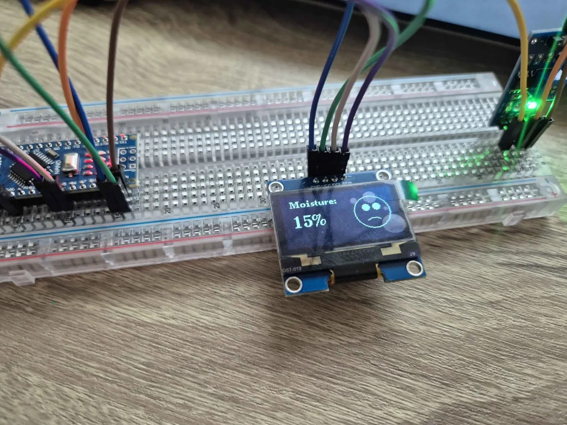 zapojenie v breadboarde